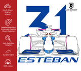 Formula #31 French Motorsports Racing Driver - Esteban