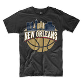 New Orleans Basketball Skyline Shirt
