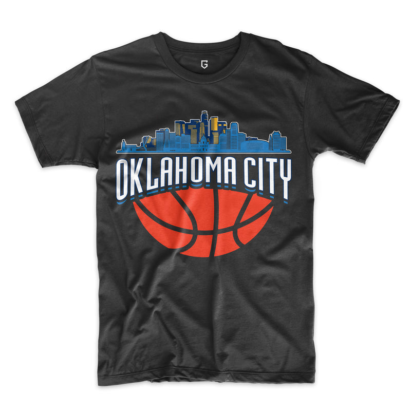 Oklahoma City Basketball Skyline Shirts
