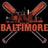 Baltimore Baseball Skyline