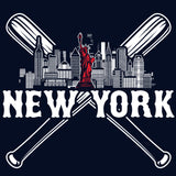 New York Baseball Skyline