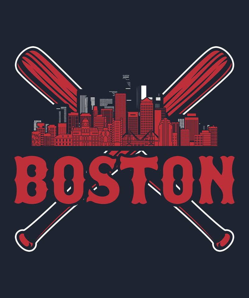 Boston Baseball Skyline