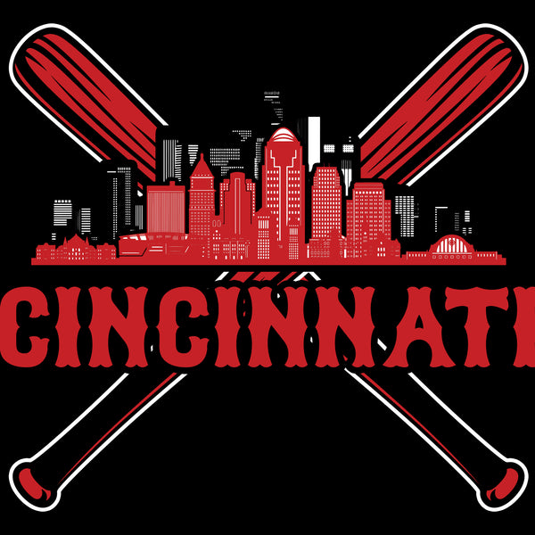 Cincinnati Baseball Skyline