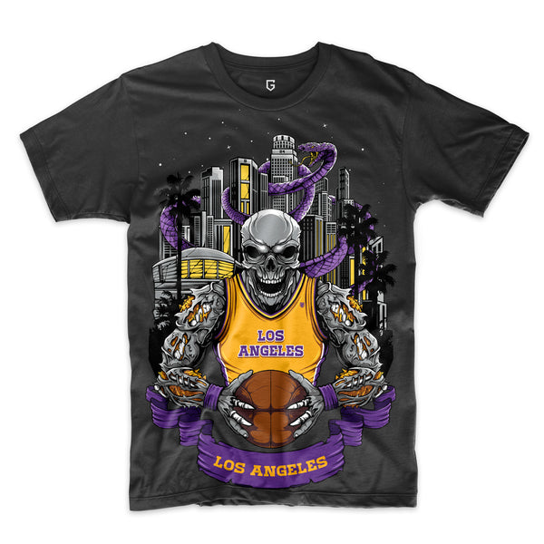 Los Angeles Skull Basketball Shirt