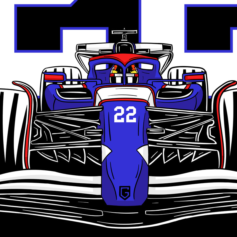 Formula #22 Japanese Motorsports Racing Driver - Yuki